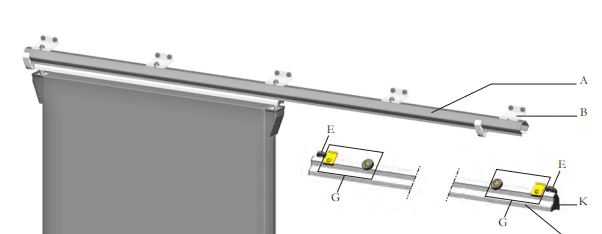 Fermod 3434 Door Gear (Without Handles)