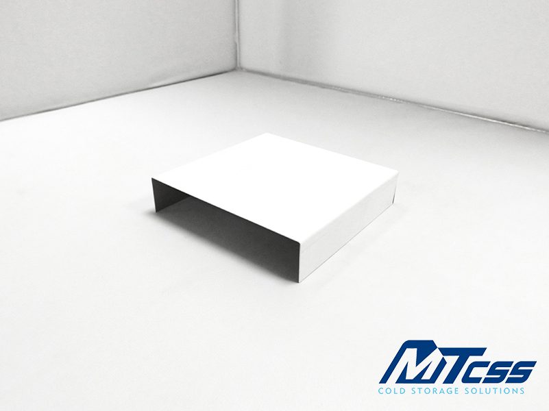 Cold Room White Food Safe Top Hat End Cap