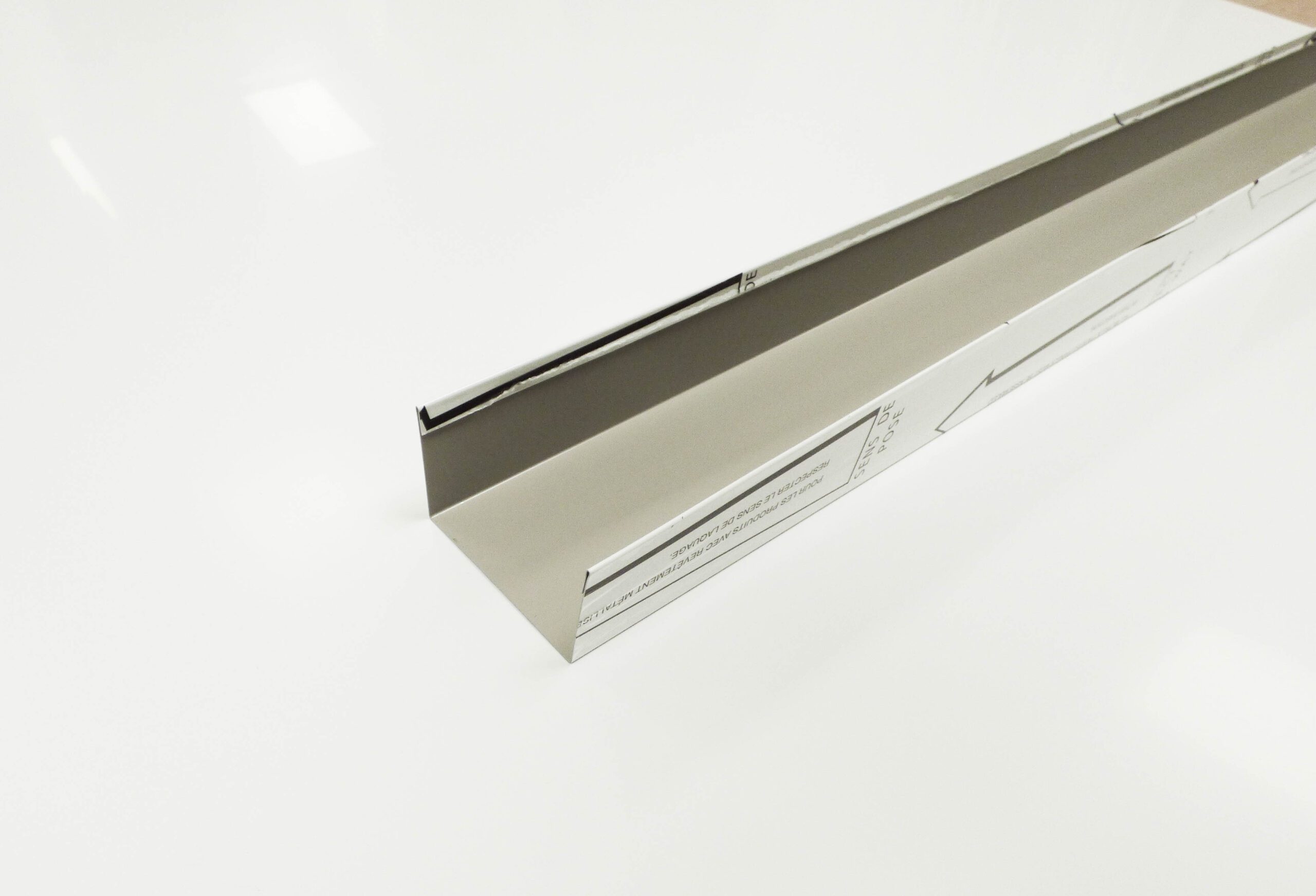 Cold Room White Food Safe Channel 50mm x 80mm x 50mm x 2400mm Length