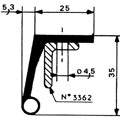 Fermod Cold Room Door Seal Floor Gasket 250