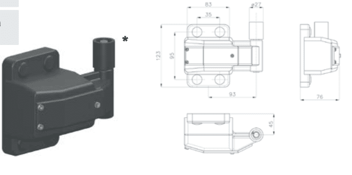 MTH Cold Room Door Right Hand Rear Register