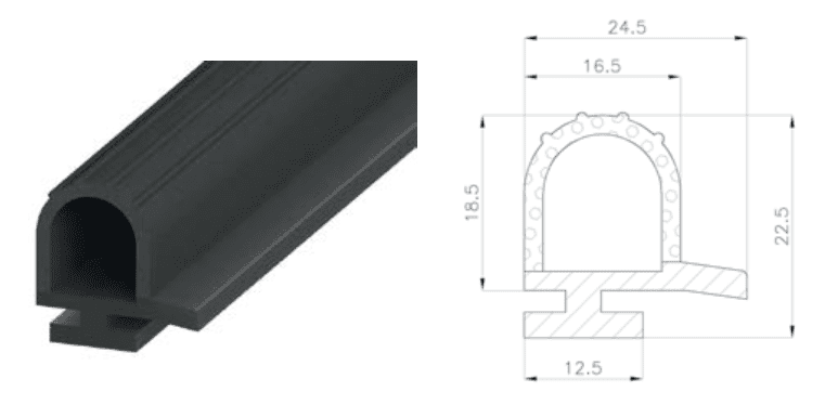 MTH Small Gasket - Cold Room Door Seal