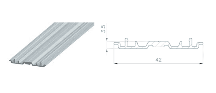 MTH Heater Cover Back - 2.5m Length