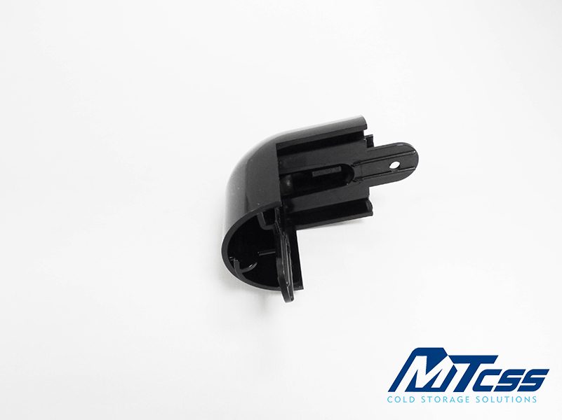 Black Corner Cap for 2 Inch Cabinet Bump Rail