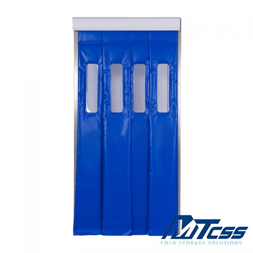 Blue Insulated Side Strip Curtain for Cold Rooms