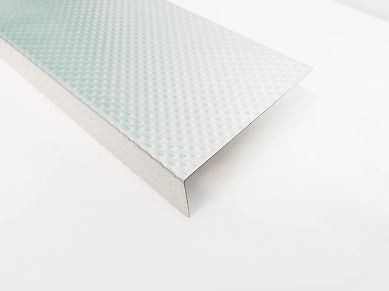 Cold Room Threshold Angled Plate - Rigidized Galv Steel