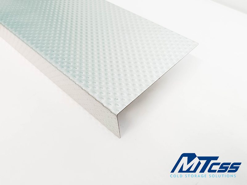 Cold Room Threshold Angled Plate - Rigidized Galv Steel