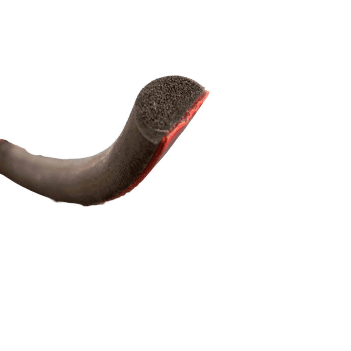 Self adhesive leading edge/impact black gasket