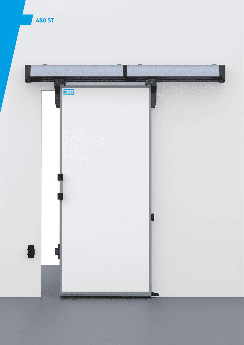 MTH 480ST Chiller Sliding Cold Room Door 900mm x 2000mm clear opening