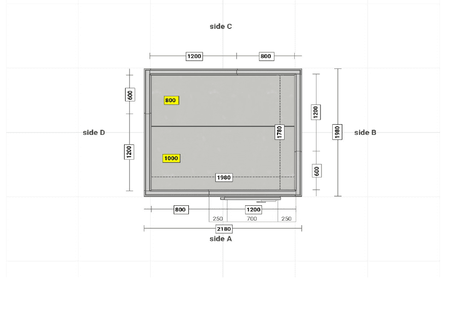 Modular Cold Room Internal size: 1980x1780x2180 (8.07m³) MTH