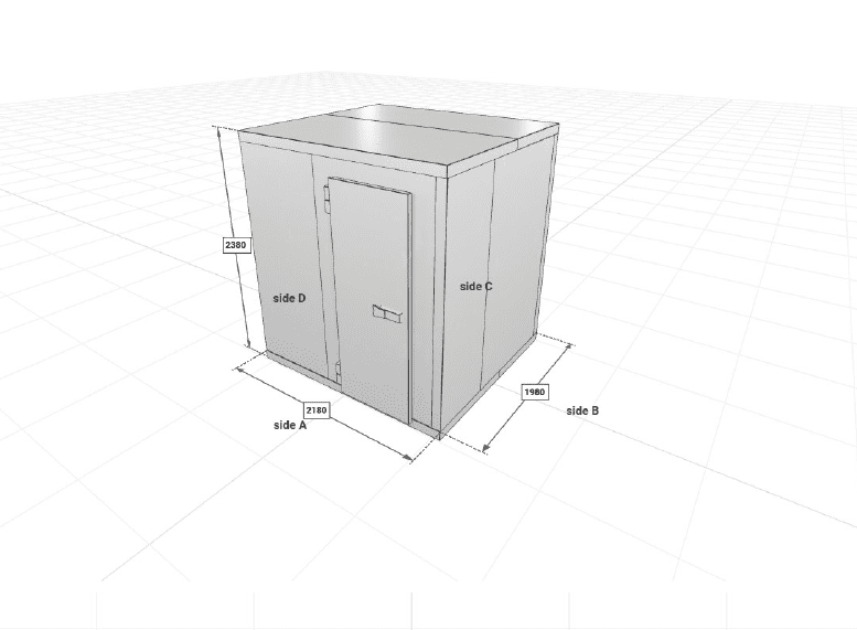 Modular Cold Room Internal size: 1980x1780x2180 (8.07m³) MTH