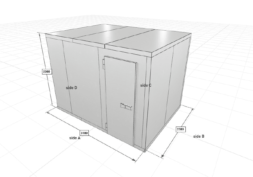 Modular Cold Room Internal size: 2980x2180x2180 (14.16m³) MTH
